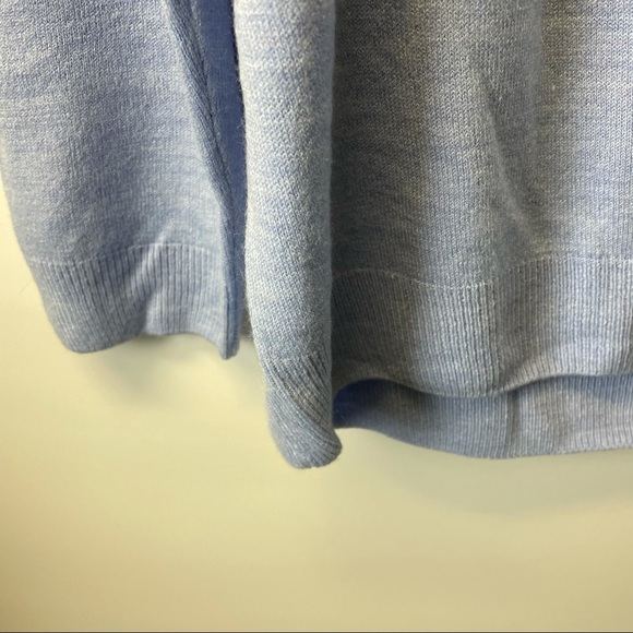 SEARS size 16 light blue crewneck sweater - Picture 4 of 5